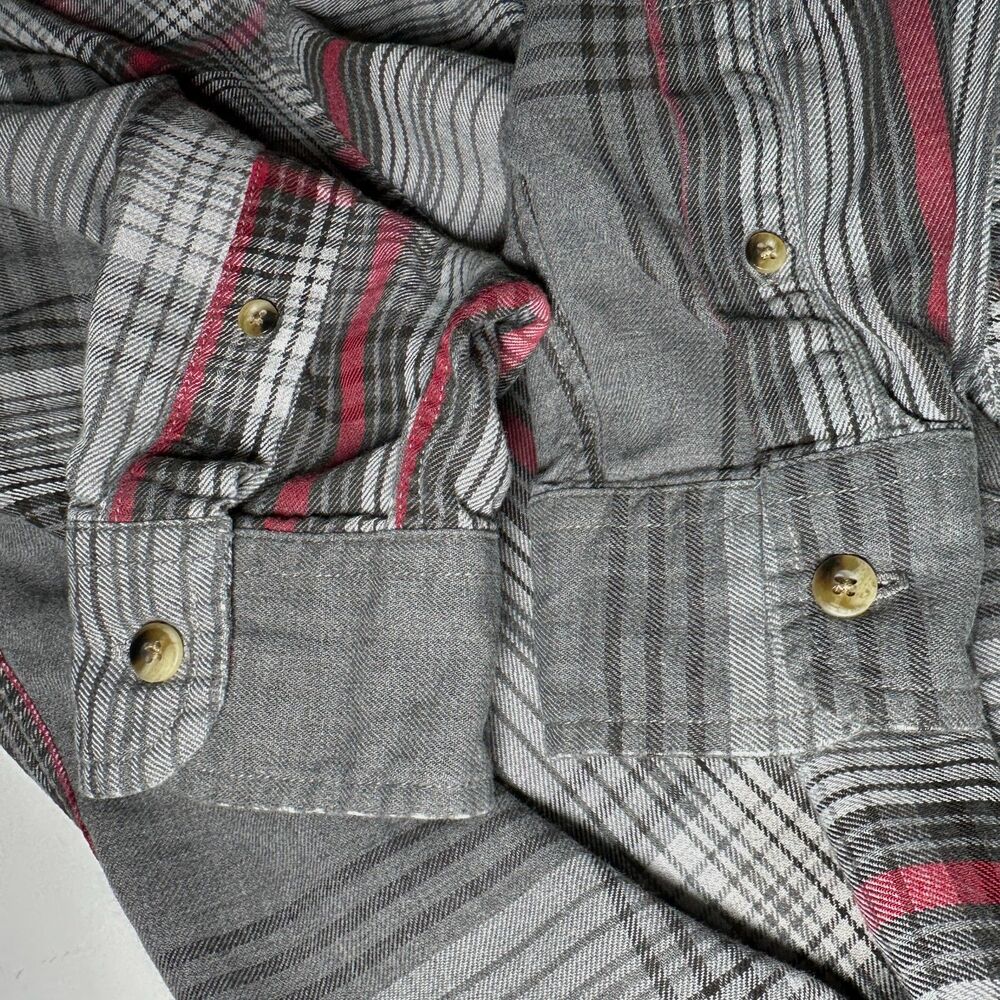 90s Vintage Nautica 1/4 Zip Relaxed Plaid Pullover Shirt Sz M Double Pocket - Picture 7 of 14